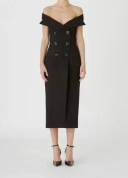 Camilla and Marc Ames Midi Dress Black Size 10 for rent on The Volte - image 2