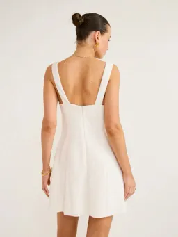 Anna Quan Riona Mini Dress Cream Size 8 for rent on The Volte - image 3