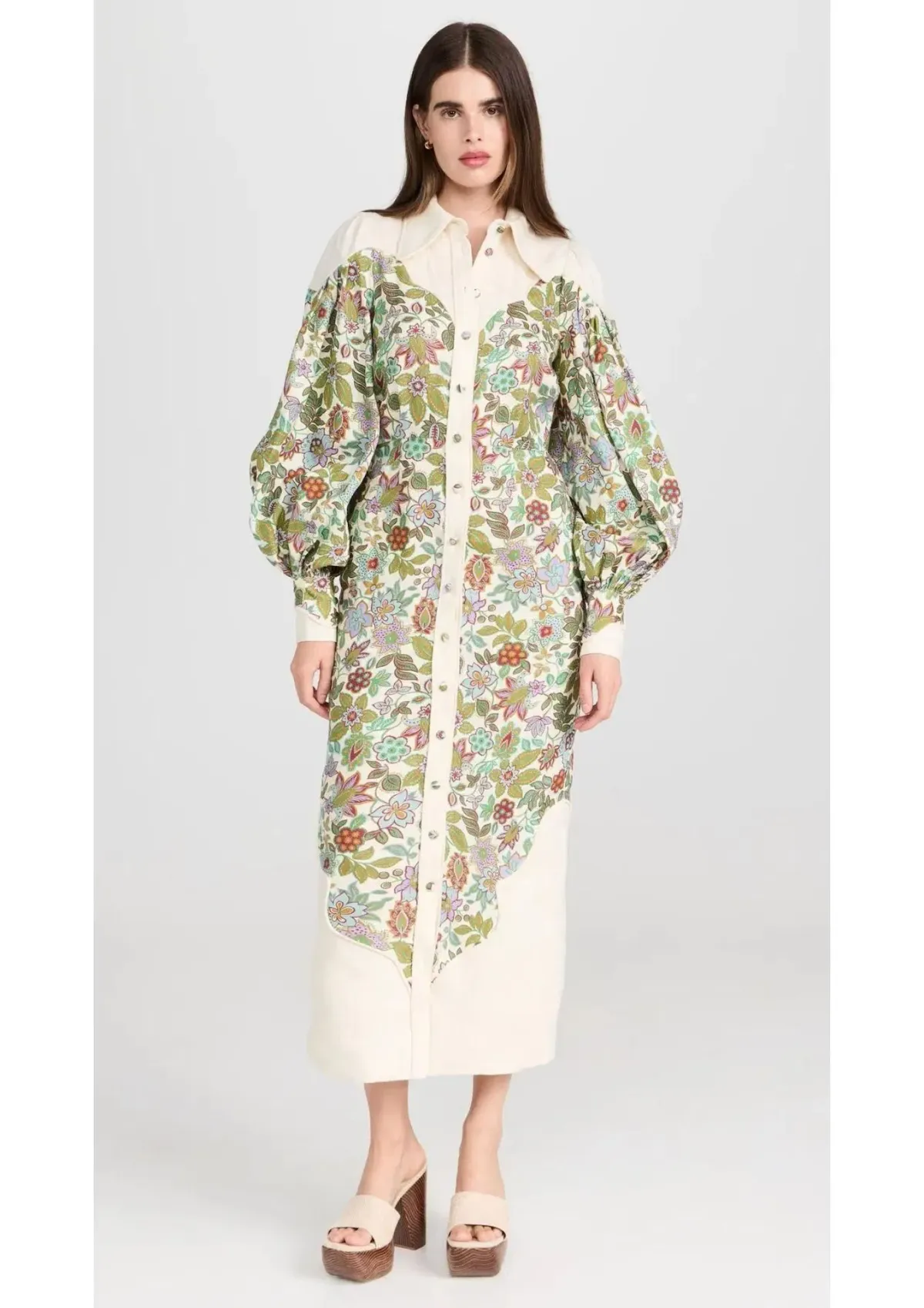 Alemais - Isabella Panel Midi Dress Floral - Size 10 - Image 1