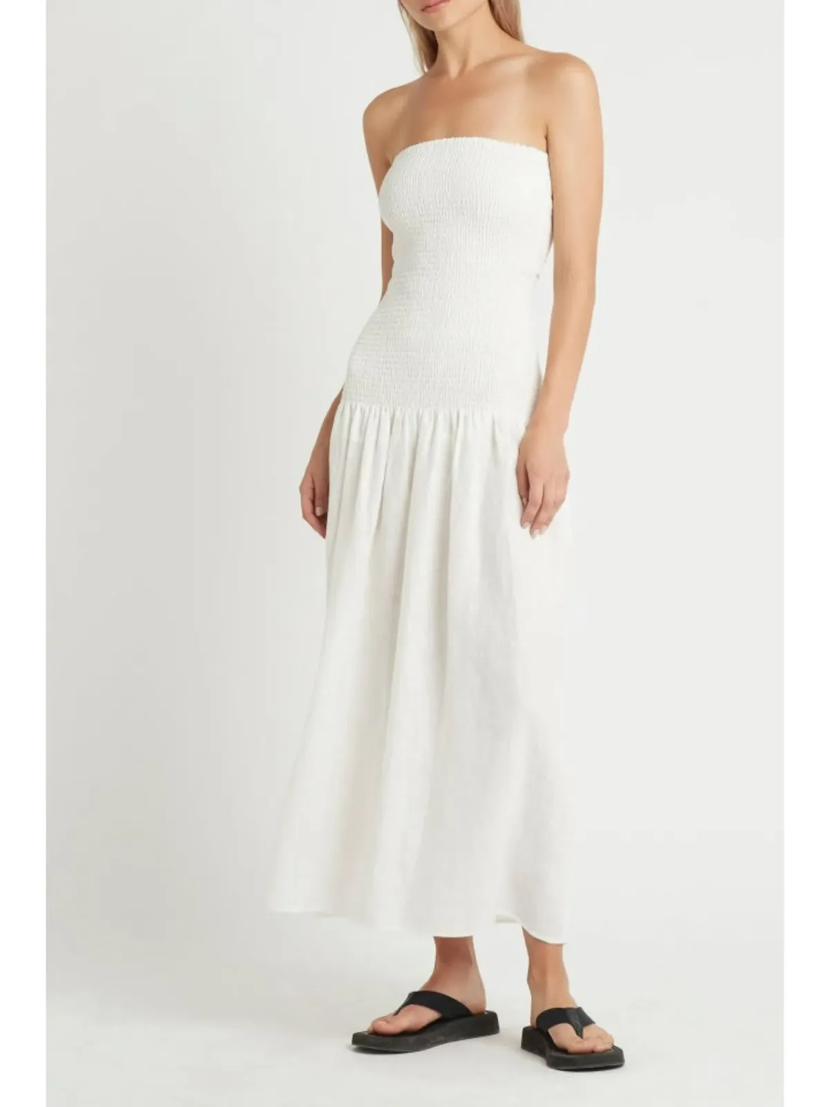 Sir The Label Madelyn Strapless Dress Ivory Size 3 / AU 12  - Image 2