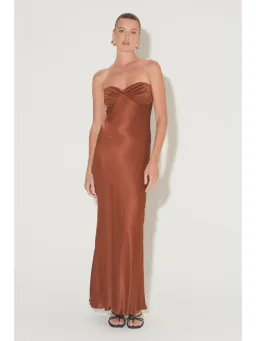 Hansen And Gretel Becca Dress in Chestnut Size Small / AU 8 for rent on The Volte - image 1