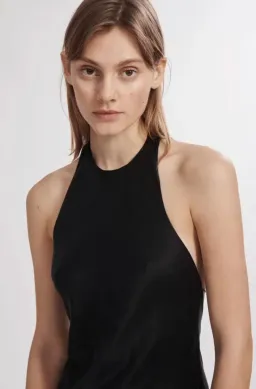 Silk Laundry Halter Dress Black Size XS / AU 6 for rent on The Volte - image 2