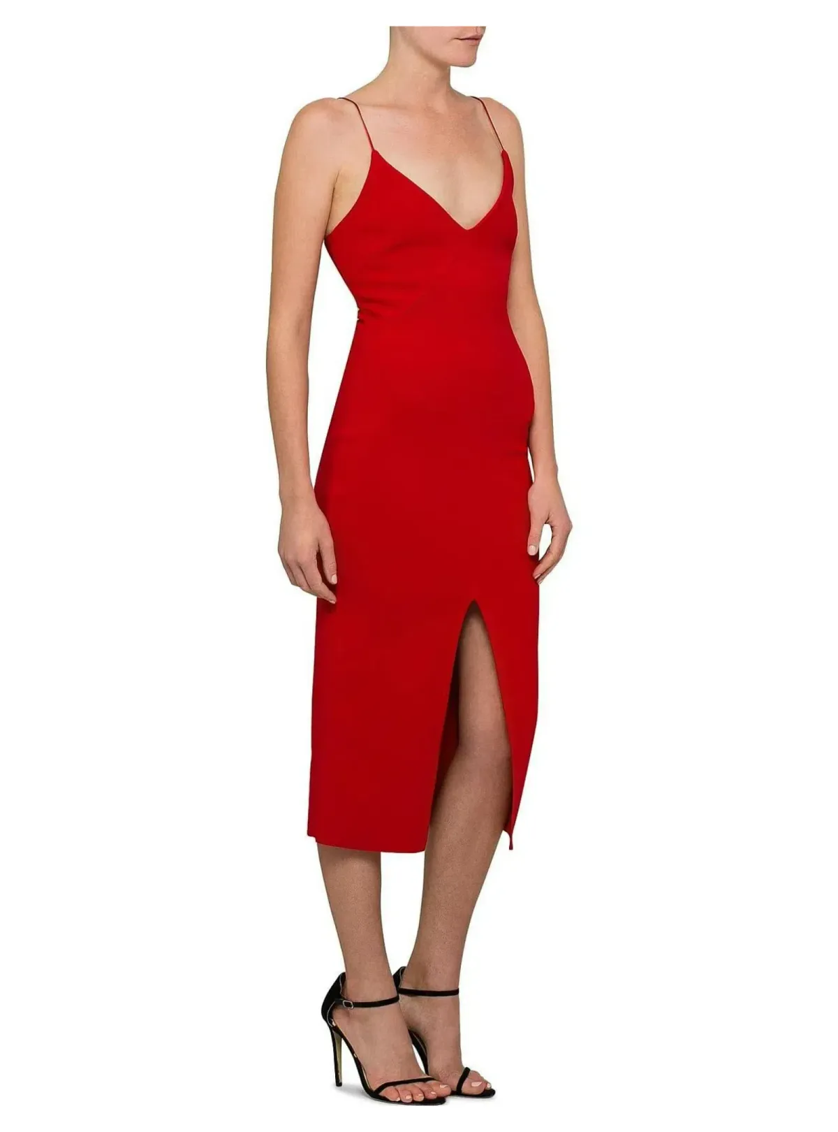 Bec & Bridge Tasha Midi Dress Red Size AU 6 - Image 1