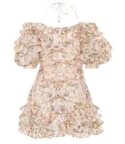 Zimmerman Painted Heart Folds Dress Peach Tapestry Size 8 for rent on The Volte - image 4