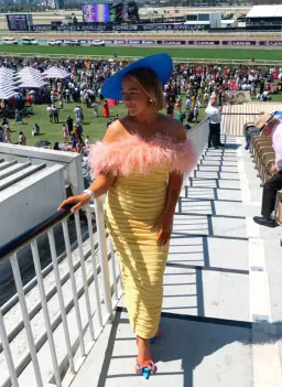 Rachel Gilbert Zion Midi Dress Yellow Size 10  for rent on The Volte - image 4