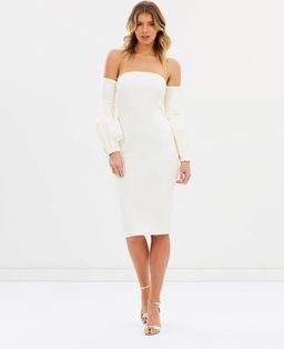 Misha Merena Bandage Dress Ivory Size 6 for rent on The Volte - image 1