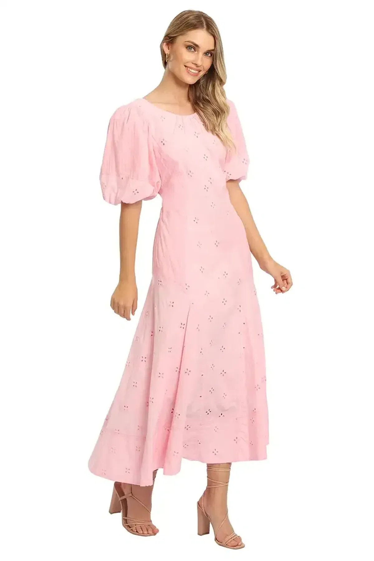 Saint Armont Lumière Midi Dress in Pink Size 10 - Image 2