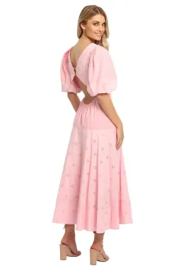 Saint Armont Lumière Midi Dress in Pink Size 10 for rent on The Volte - image 3