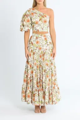 Torannce Frida Blouse & Day To Night Skirt Set Floral Size 10 for rent on The Volte - image 1