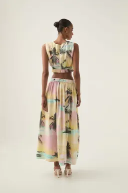 Aje Nicolette Maxi Skirt and Nicolette Elasticated Top size 8 for rent on The Volte - image 5