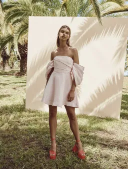 Talulah Dahlia Mini Dress Pink Size 10 for rent on The Volte - image 1