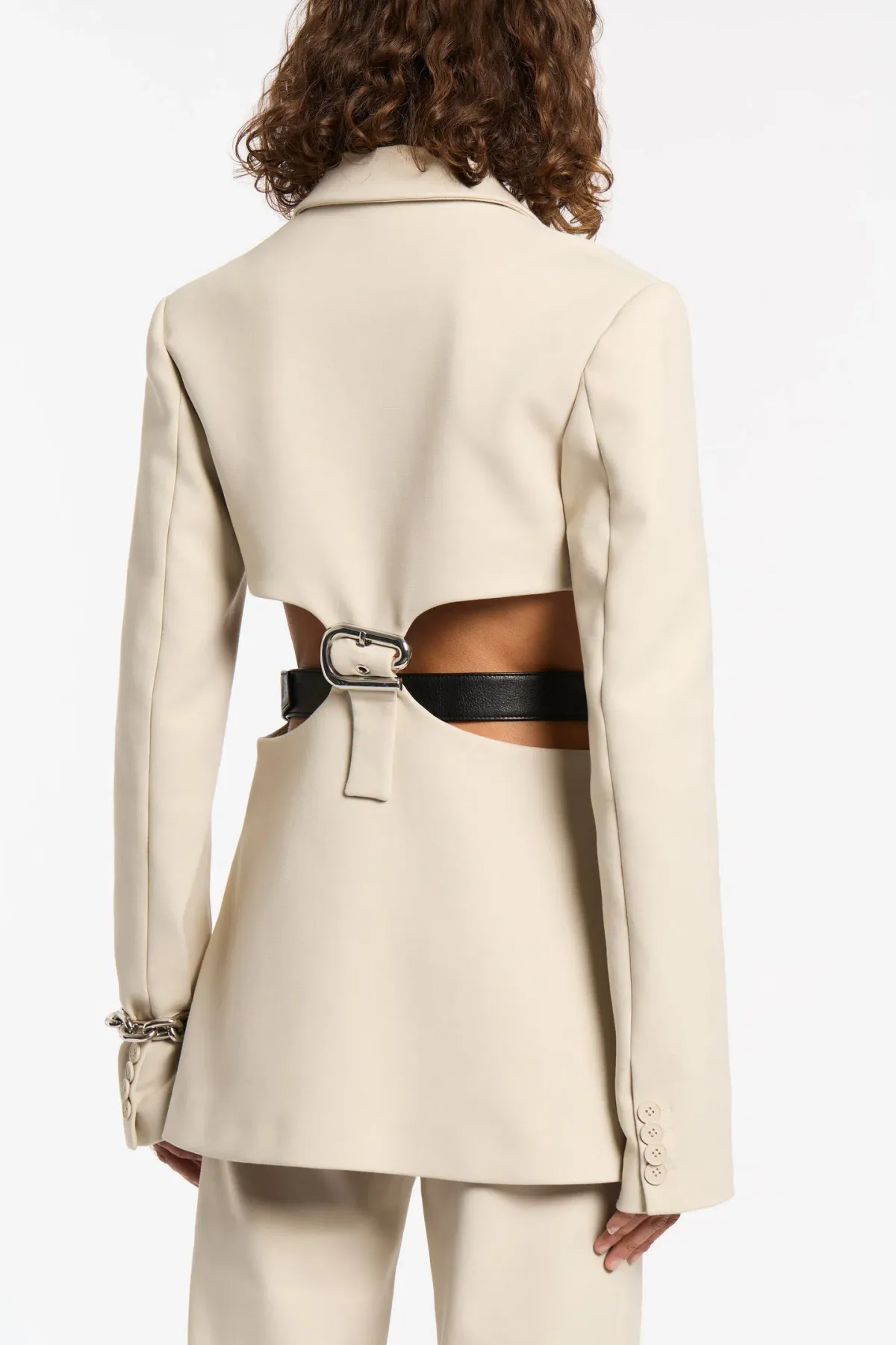 Sir The Label Musee Contoured Blazer  Ecru Size 3 / AU 12  - Image 2