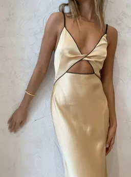 Bec & Bridge Hazel Dress Maxi Dress Wheat Size AU 10 for rent on The Volte - image 4