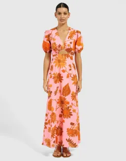 Roame Kozmo Dress Jarome Floral Print Size 8 for rent on The Volte - image 1
