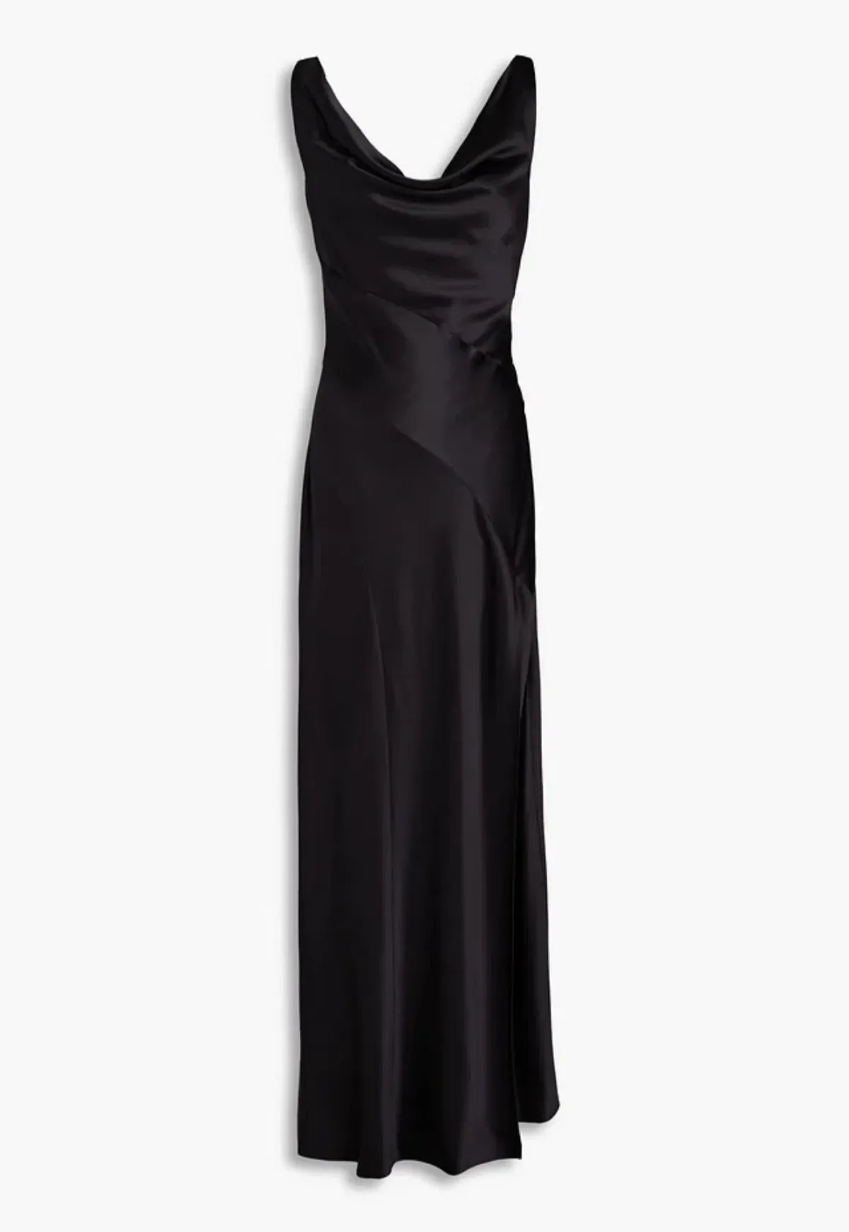 Nicholas Alfina Draped Satin Gown Black Size S / AU 8 - Image 3