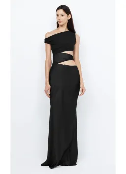 Bec and Bridge Whorl Asym Cut Out Asymmetrical Maxi Dress in Black Size 8 for rent on The Volte - image 1