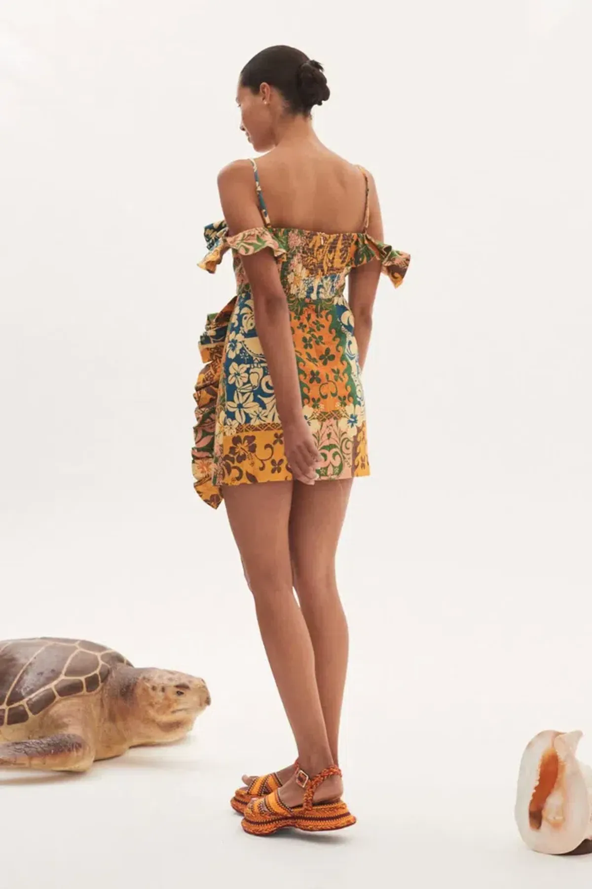 Alemais Archie Flounce Mini Dress Print Size 10 - Image 2