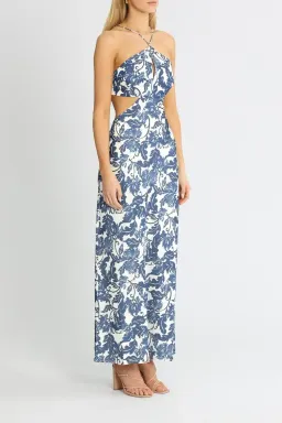 Significant Other Holly Maxi Dress Blue Print Size 12 for rent on The Volte - image 2
