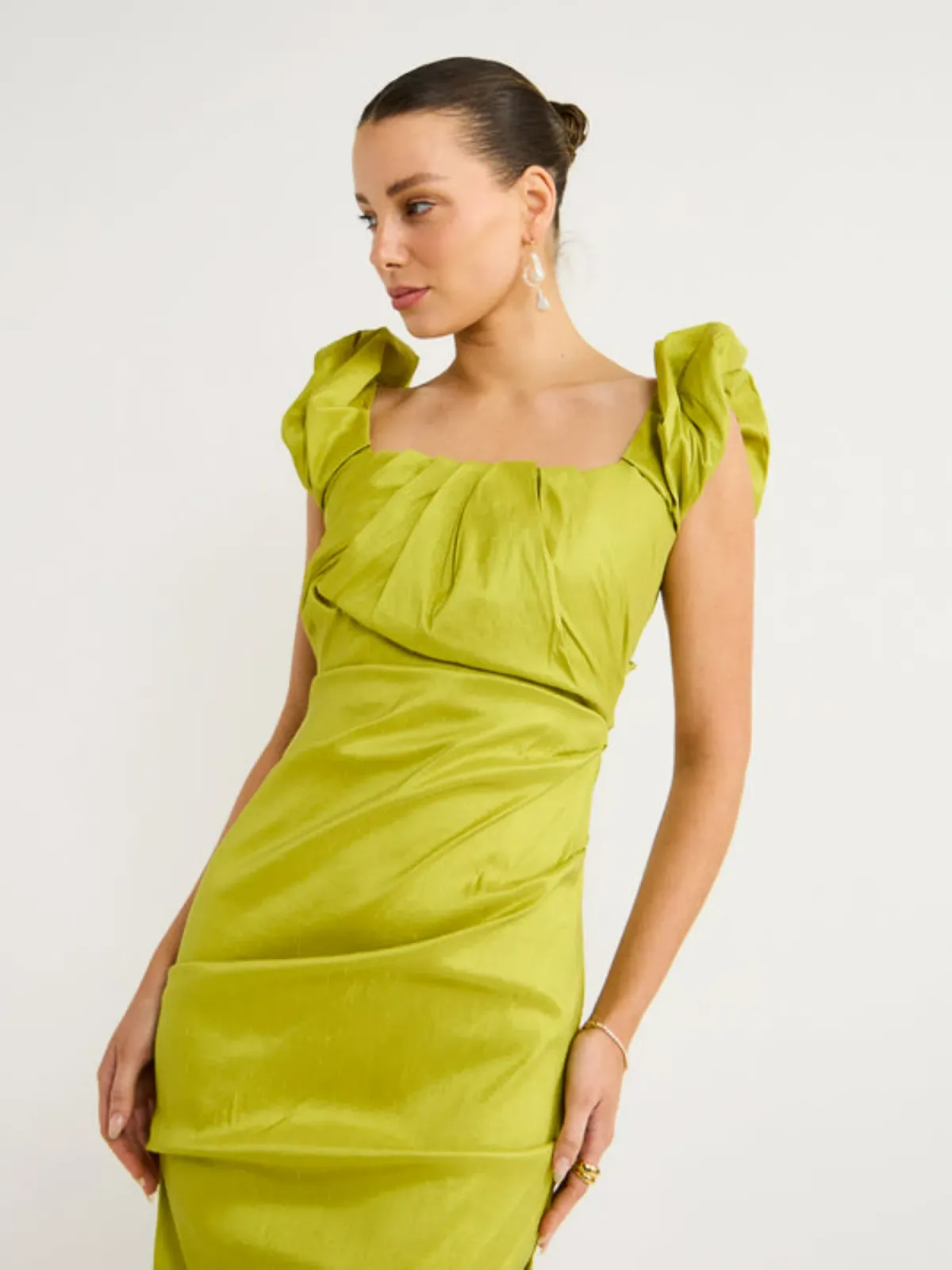 Rachel Gilbert Kalina Gown in Green Size AU 8 - Image 2