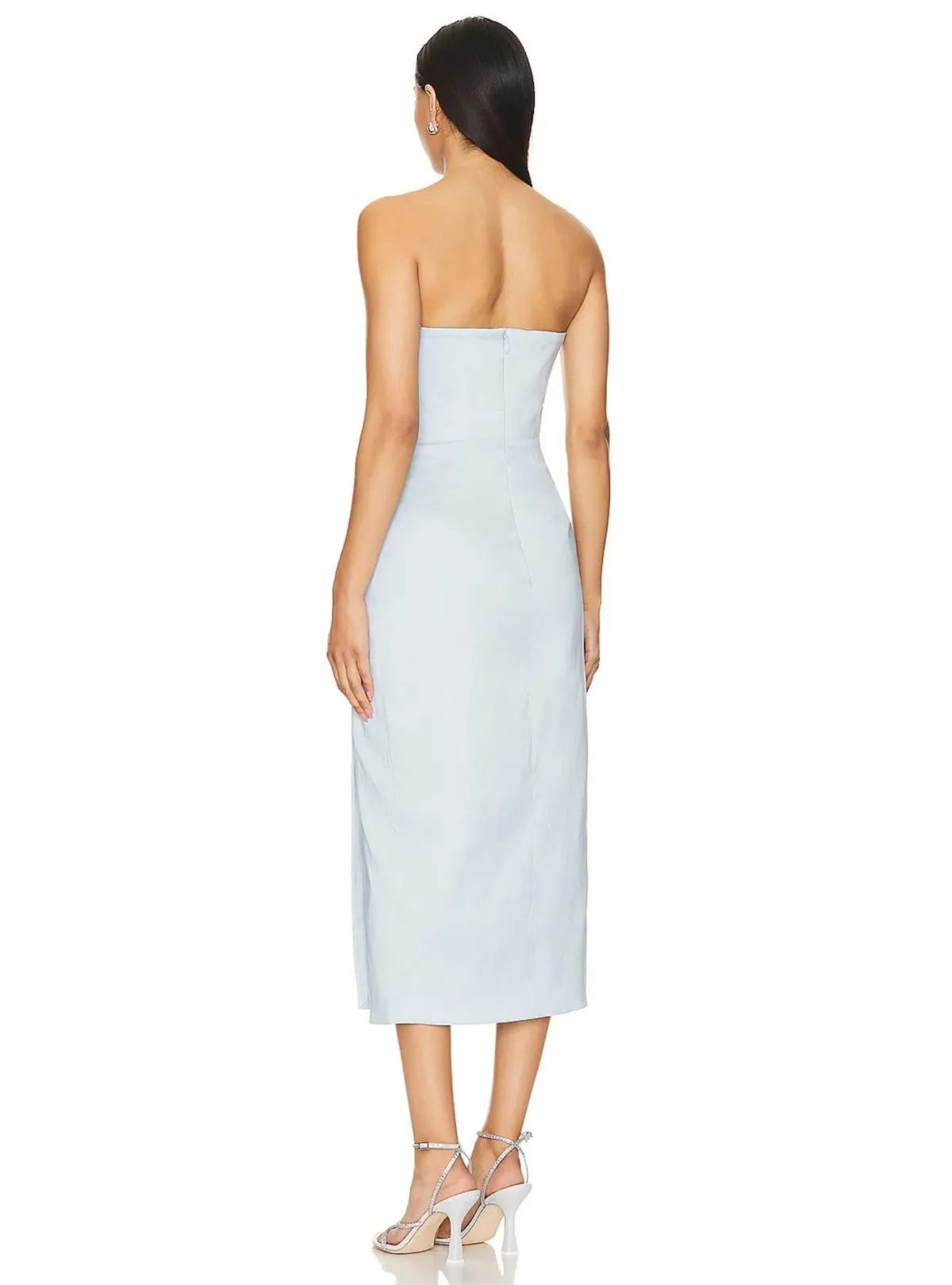 Rachel Gilbert Mira Midi Dress Blue Size AU 6 - Image 2