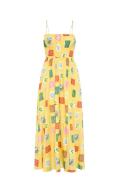 Palm Noosa West Dress Yellow Emblem Size 12 for rent on The Volte - image 3