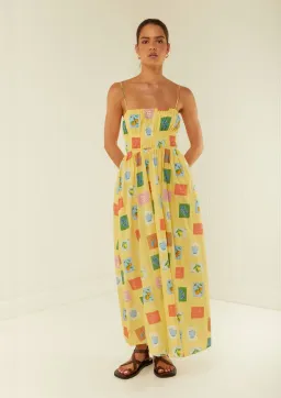 Palm Noosa West Dress Yellow Emblem Size 12 for rent on The Volte - image 1