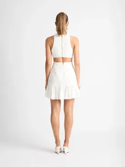 Sheike Isla Mini Dress in Ivory Size 12 for rent on The Volte - image 3