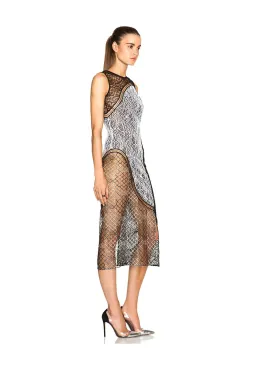 Jonathan Simkhai Wire Lace Curve Dress Black Combo Size 8 for rent on The Volte - image 2