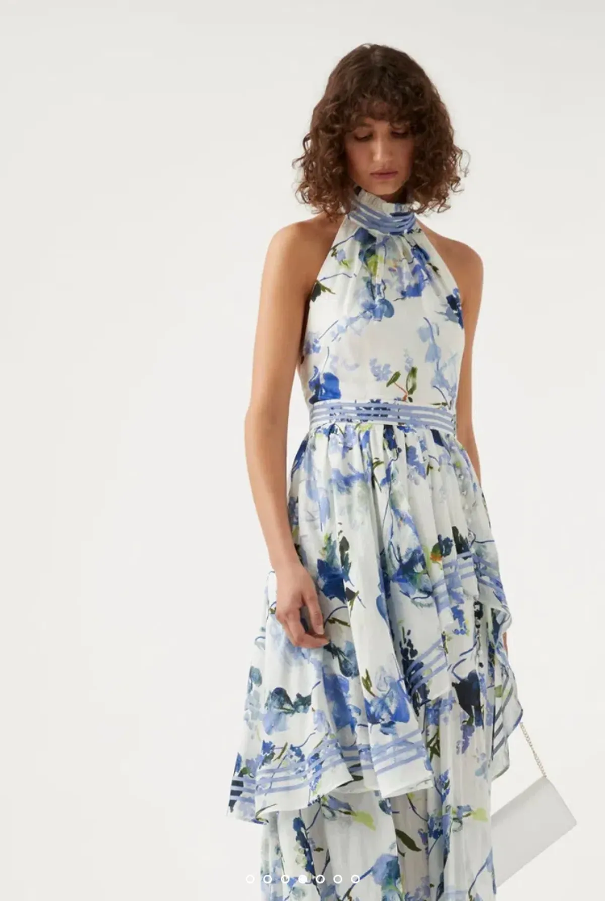 Aje Sienna Maxi Dress Lavenders of Provence Print Size 6 - Image 5