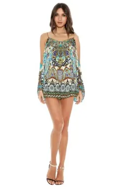 Camilla Meet Me In Casablanca Drop Shoulder Playsuit Size M / AU 12 for rent on The Volte - image 4