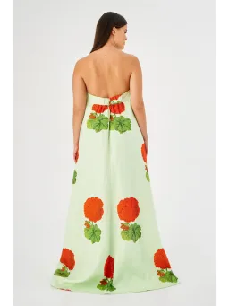 Oroton Posie Gown Geranium Sea Spray Size AU 12  for rent on The Volte - image 3