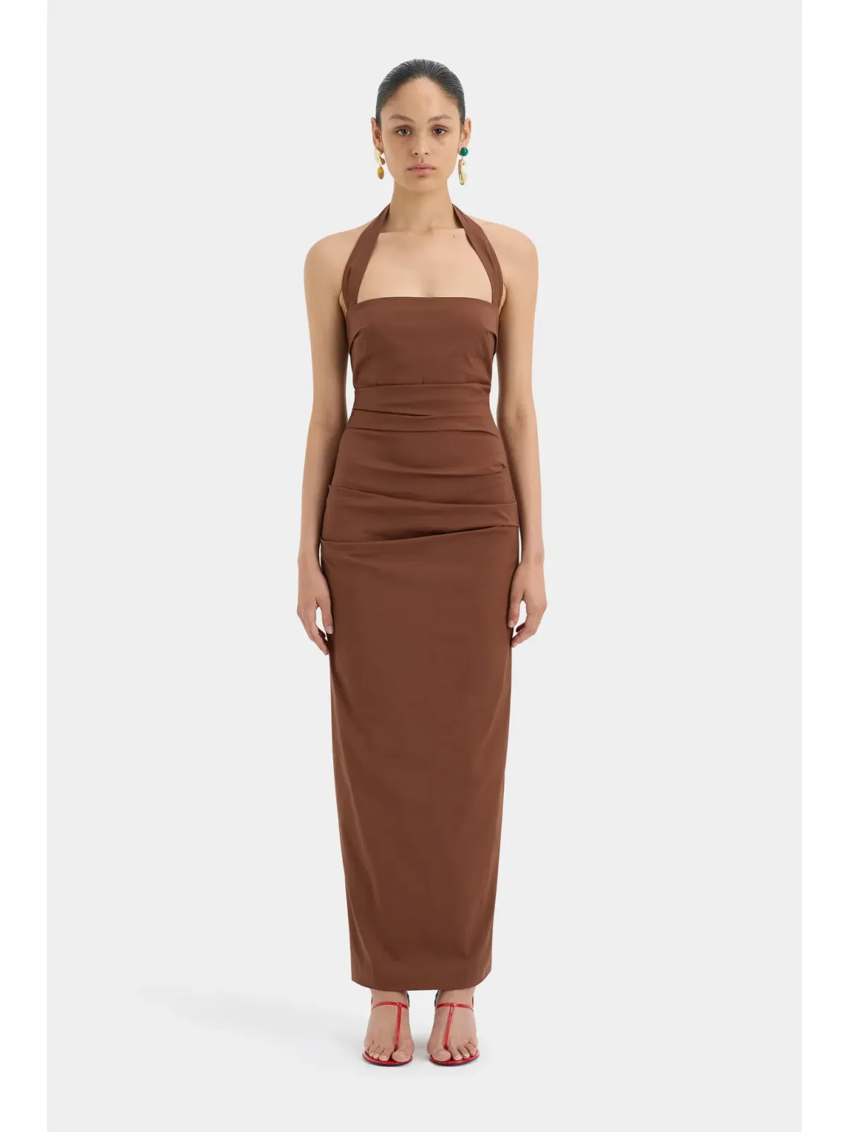 Sir The Label Nikki Maxi Dress Brown Size AU 8  - Image 1