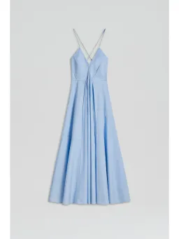 Scanlan Theodore Parachute Dress Tinted Blue Size AU 6 for rent on The Volte - image 3