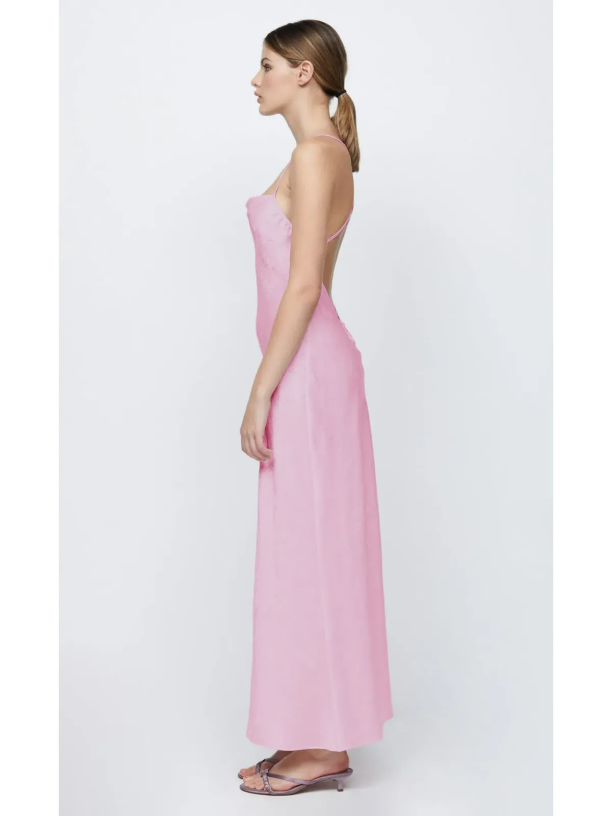 Bec & Bridge Carolina Maxi Dress Quartz Pink Size AU 10 - Image 3