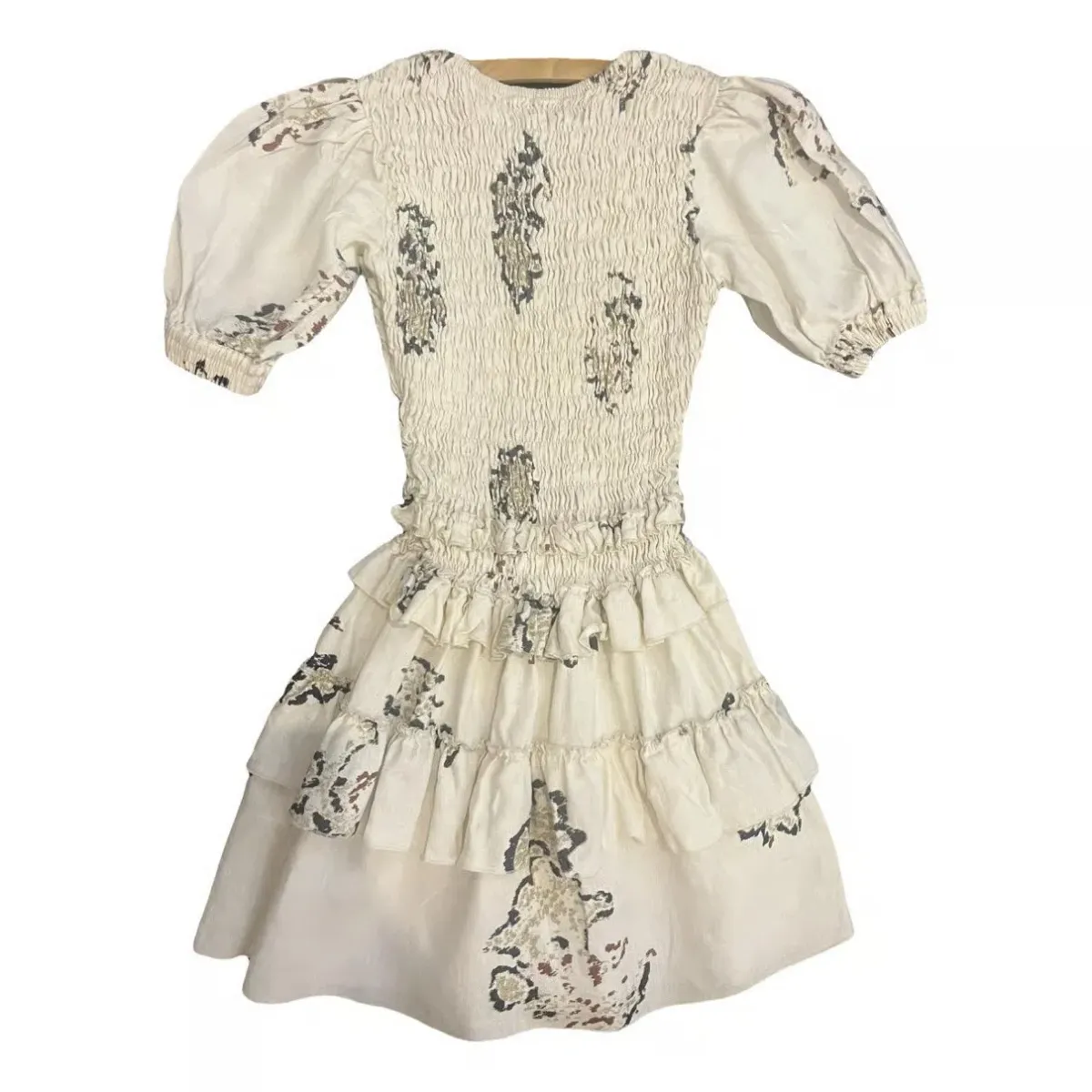 Sir The Label The Aster Tee Mini Dress Cream Size 2 / AU 10 - Image 2