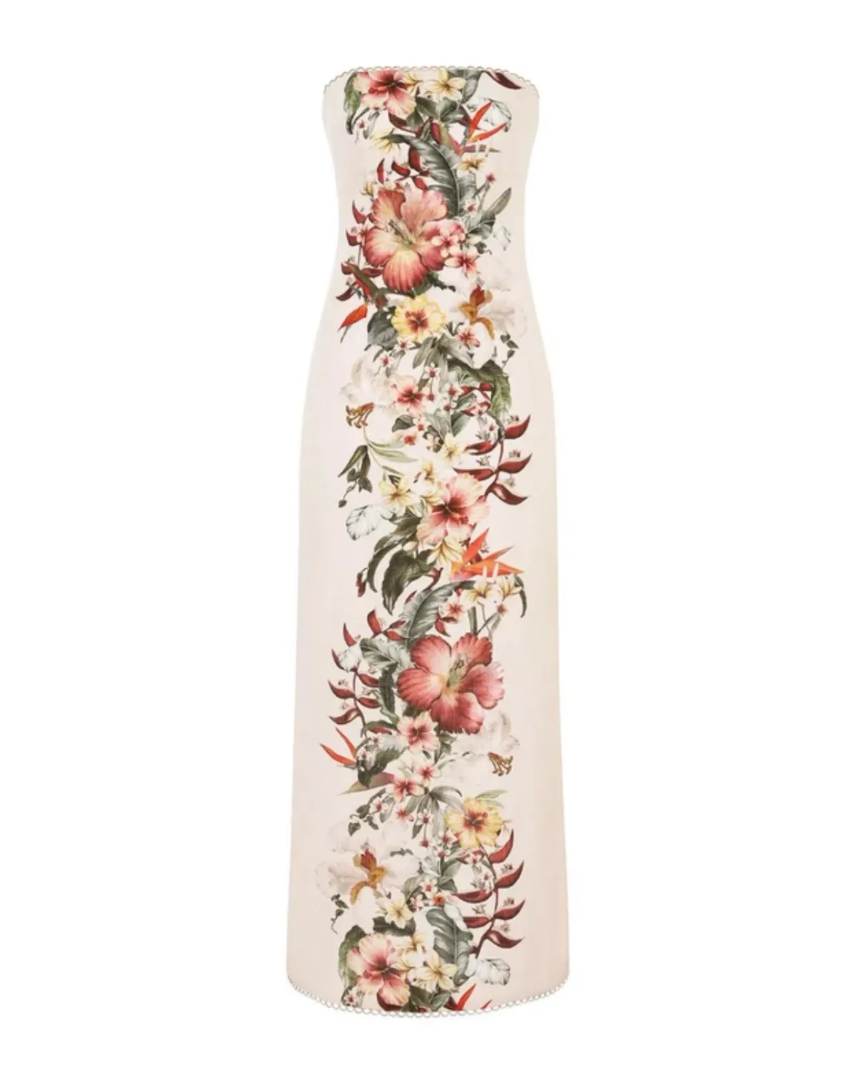 Zimmerman Lexi Column Dress Cream Floral Size 0 / AU 8  - Image 5