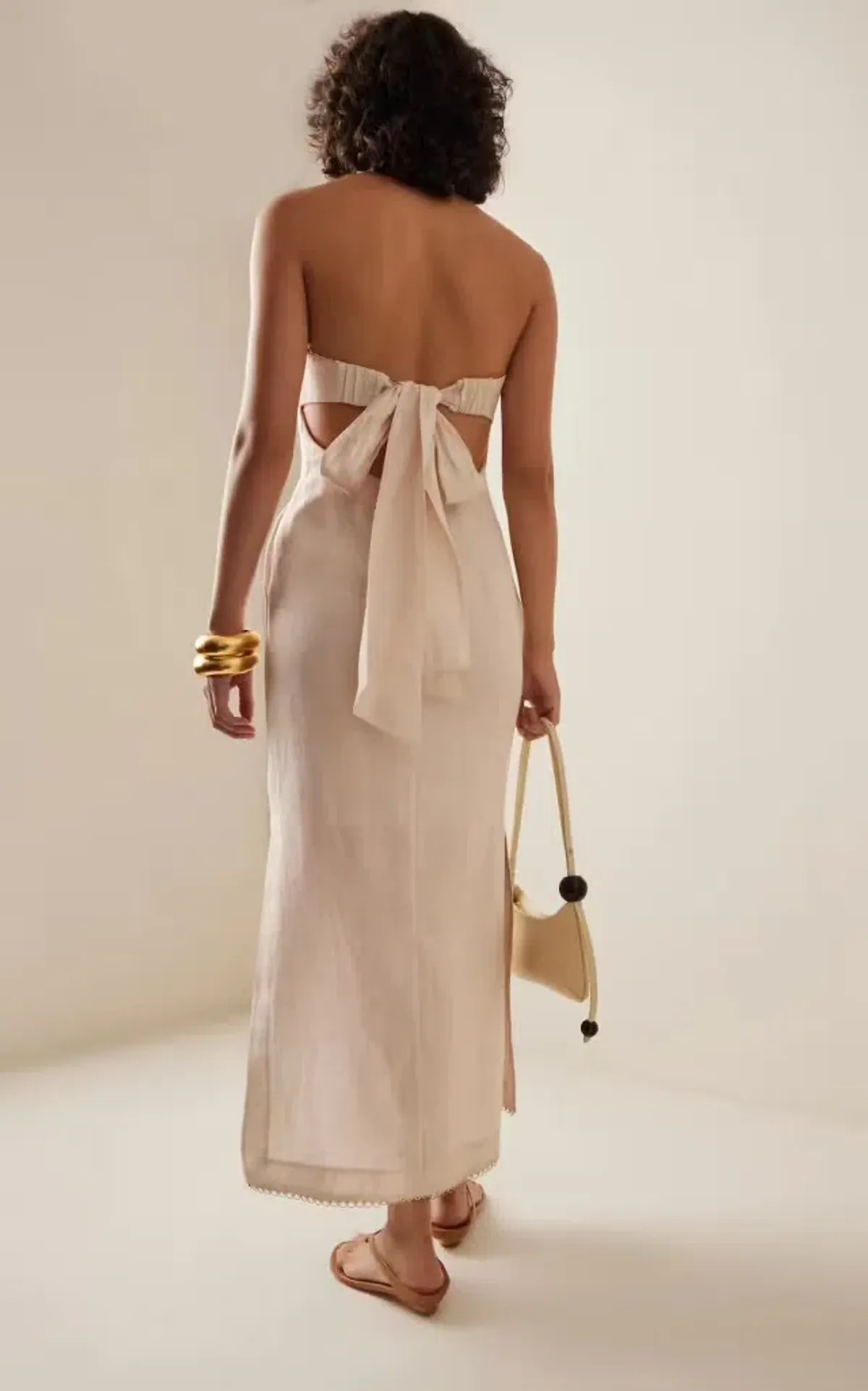 Zimmerman Lexi Column Dress Cream Floral Size 0 / AU 8  - Image 2