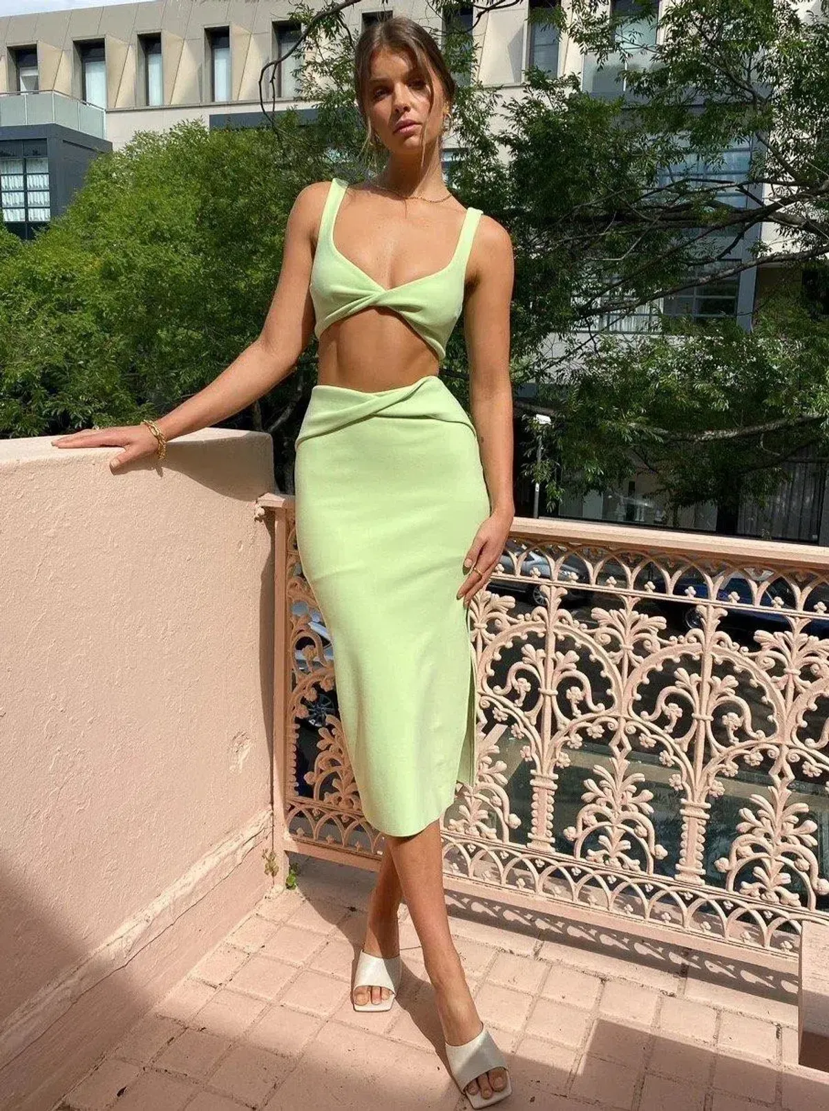 Bec & Bridge Clover Set Apple Green Size 10/8 - Image 1