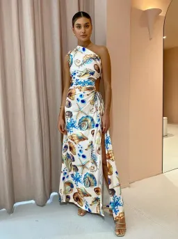 Sonya Moda Nour Seashell Dress Print Size 12 for rent on The Volte - image 1