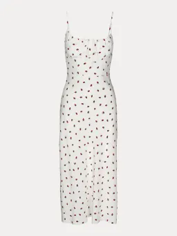 Realisation Par The Alba Strawberry Midi Dress White Size 6 for rent on The Volte - image 4