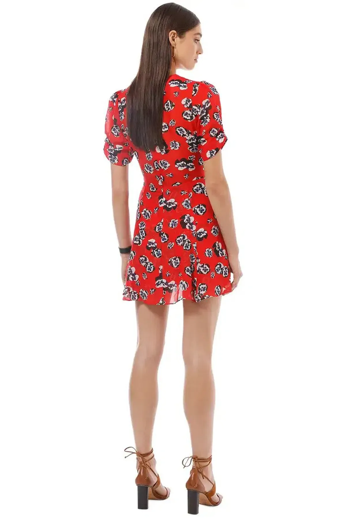 Realisation Par Ozzie Mini Dress Red Size 6 - Image 3