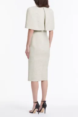 Carla Zampatti Cape Dress Cream Size 6 for rent on The Volte - image 3