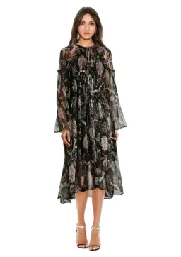 Zimmermann Lavish Braid Midi Dress Indienne Floral Size 3 / AU 14 for rent on The Volte - image 1
