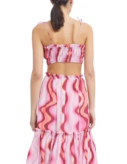 Steele Cameron Bustier & Austin Skirt Set in Groovy Print Size 8/10 for rent on The Volte - image 2