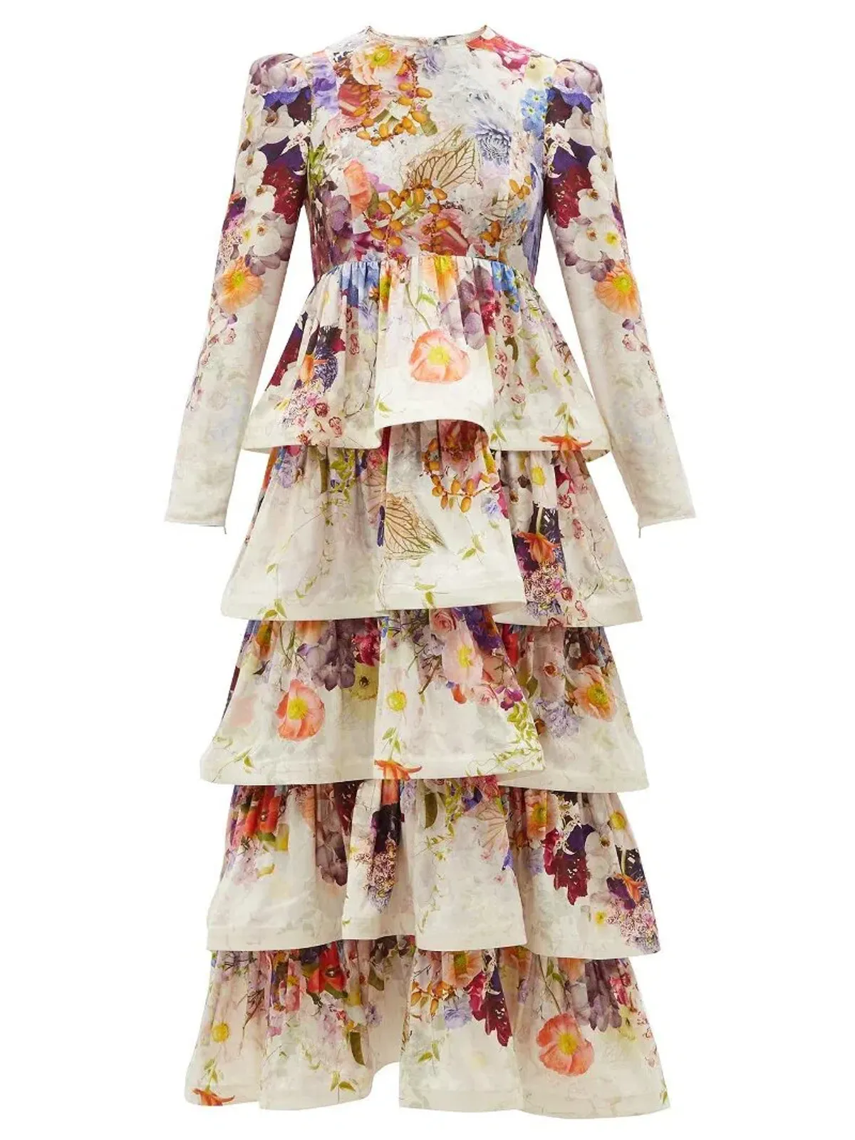 Zimmermann The Prima Tiered Gown in Floral Print Size 3 / AU 14 - Image 5