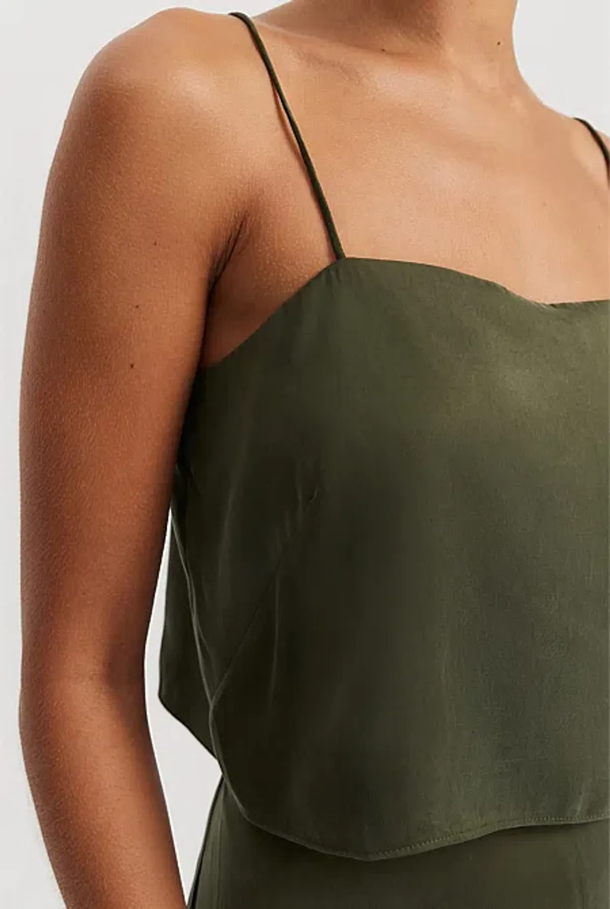 Country Road Fluid Cami and Fluid Palazzo Pant in Dark Olive Size AU 10 - Image 2