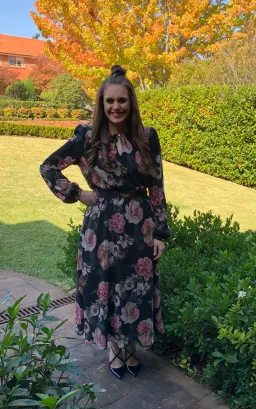 Cue Floral Dress Black Floral Size 14 for rent on The Volte - image 1