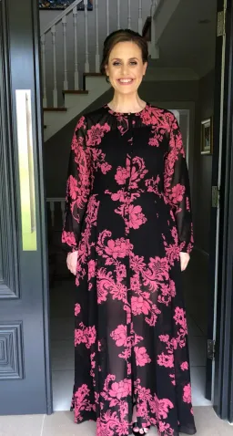 Sass and Bide Floral Dress Pink and Black Size 14 for rent on The Volte - image 2