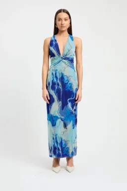 Kookai Banks Dress Multi Blue Size 8 for rent on The Volte - image 1