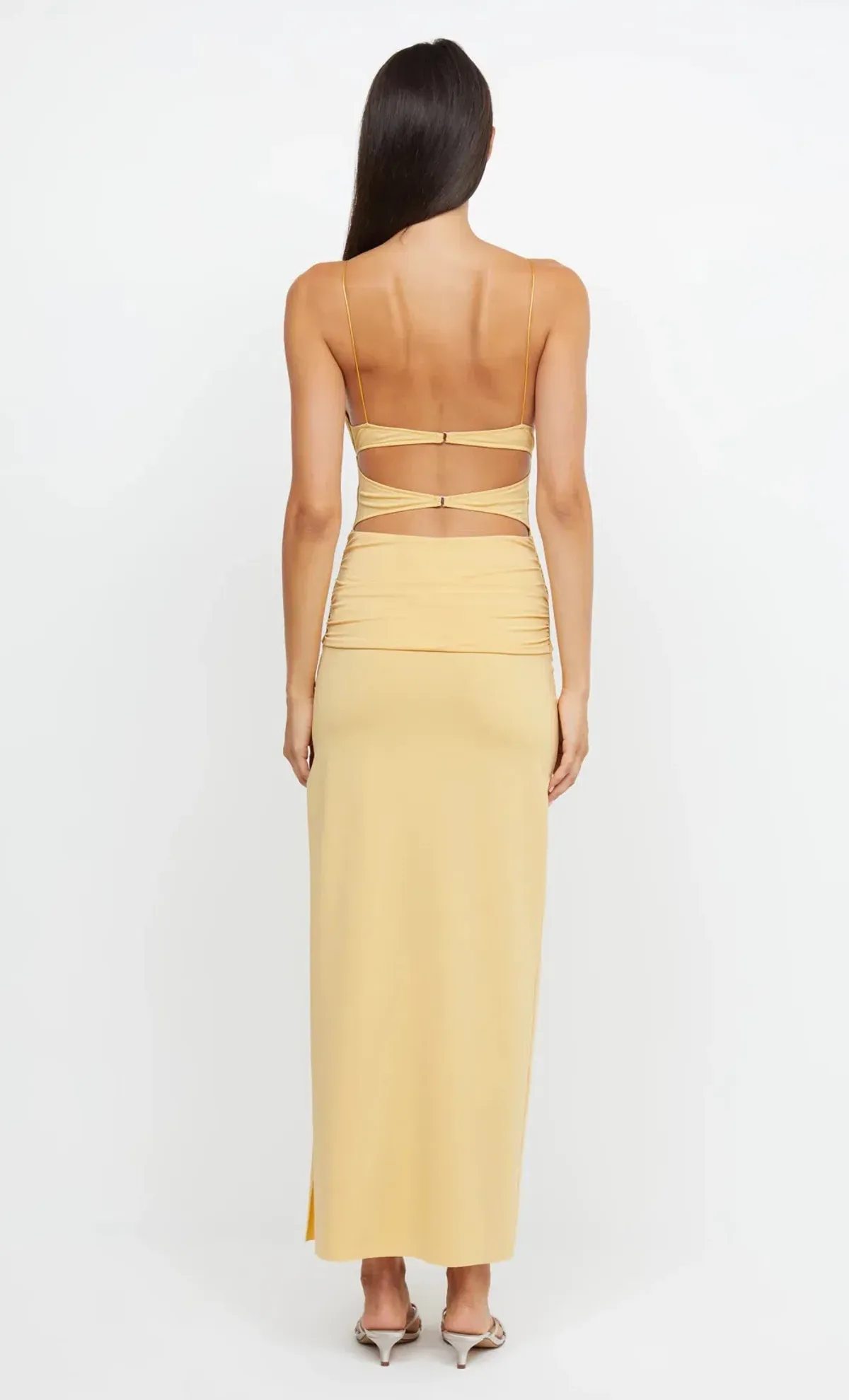 Bec & Bridge Montana Twist Dress Yellow Size 8 - Image 4